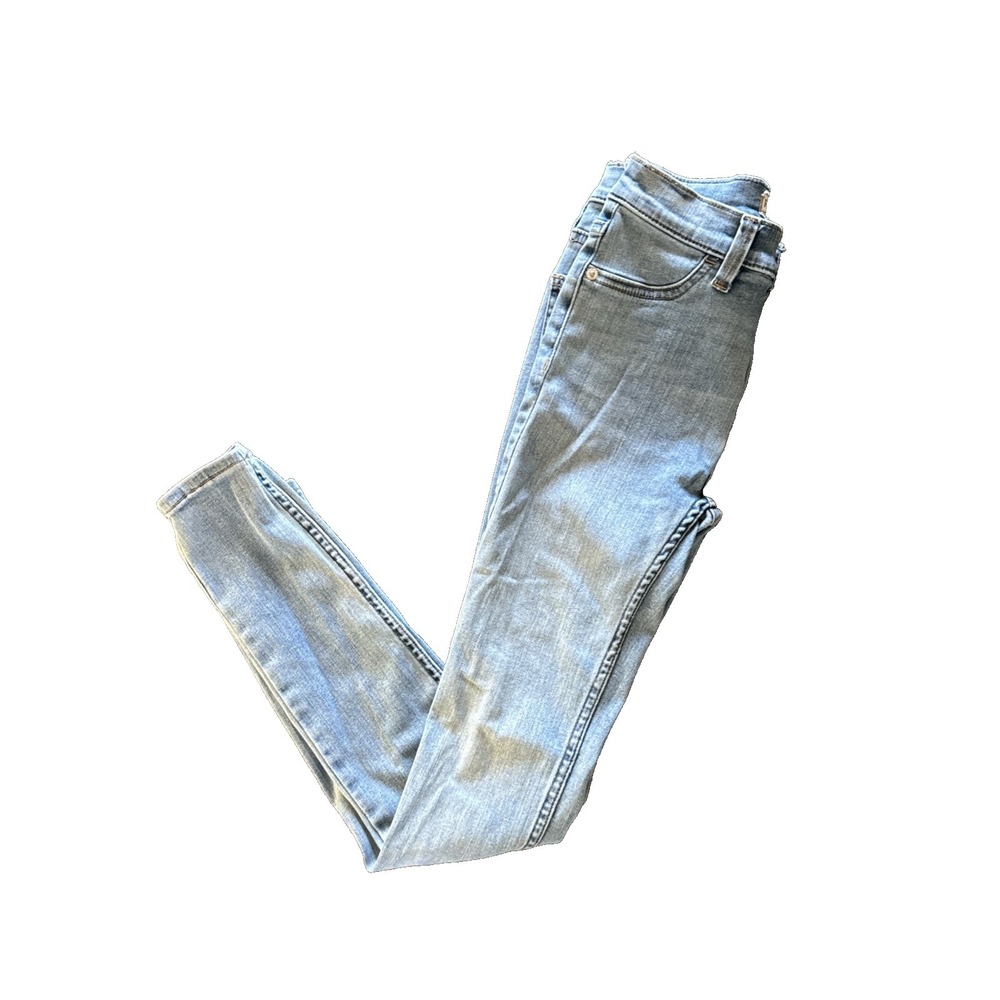 Free People Skinny light blue Jeans 61855-16515125 Size W 25 Mid Rise‎ Y2K